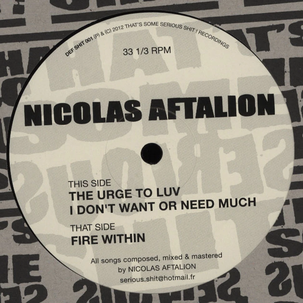 Nicolas Aftalion - The Urge To Luv