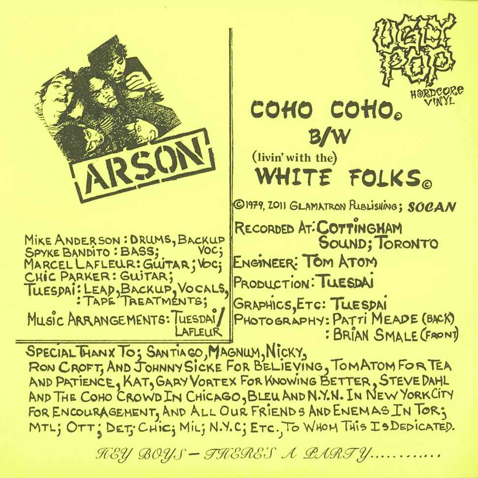 Arson - Coho Coho