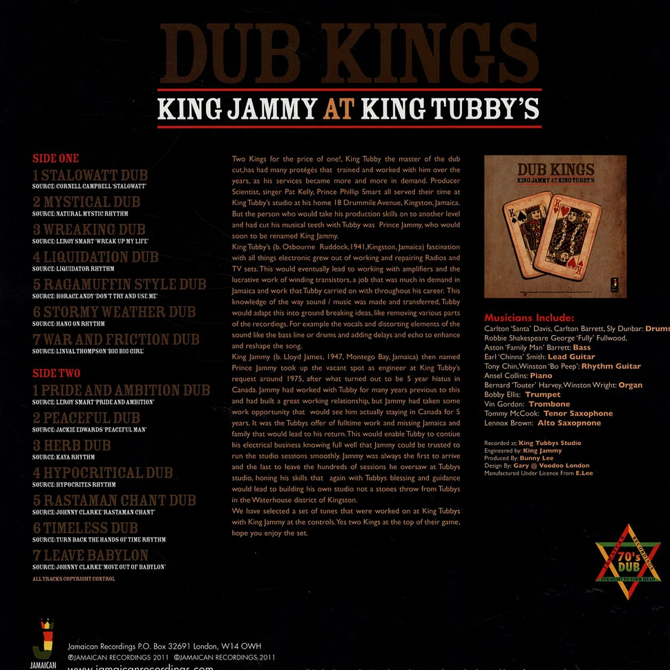 King Jammy At King Tubby's - Dub Kings