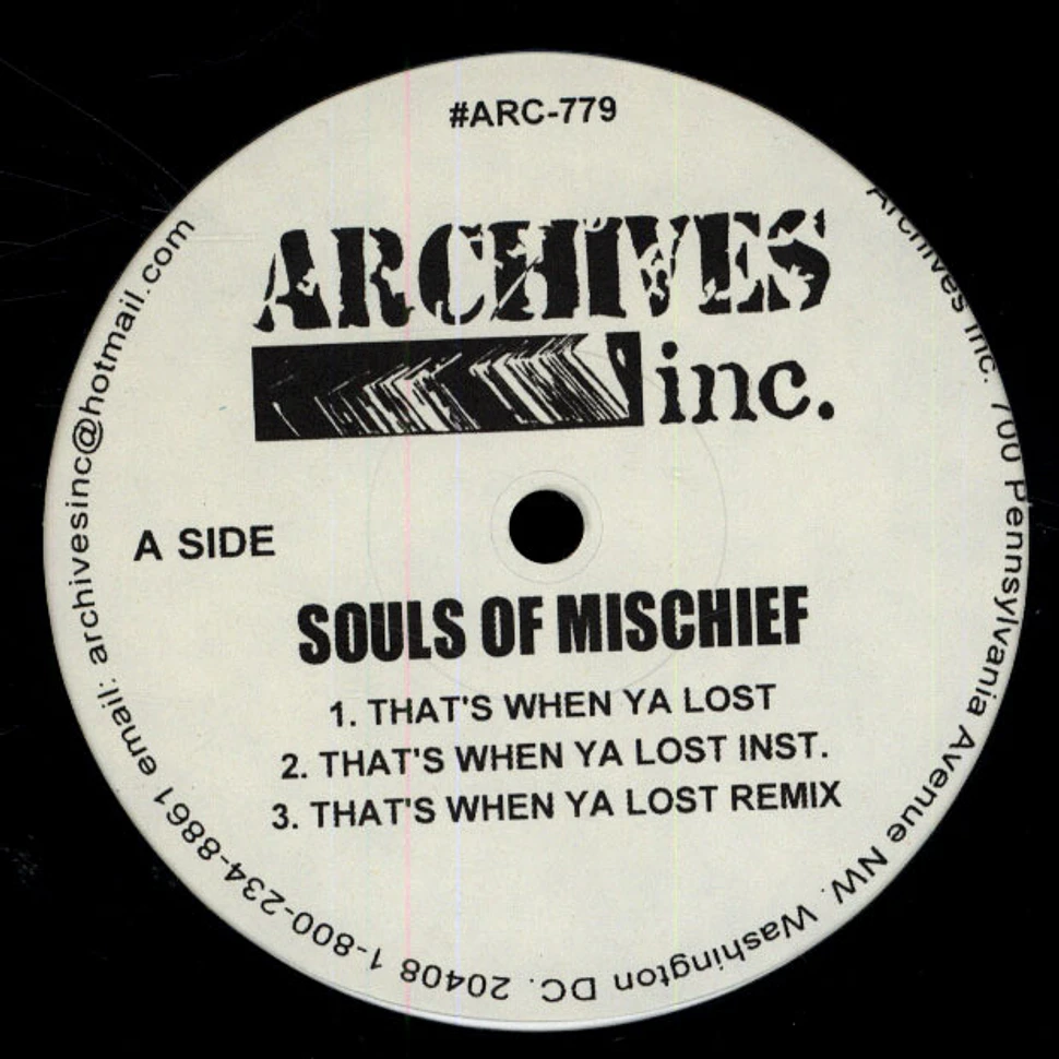 Souls Of Mischief - That's when ya lost