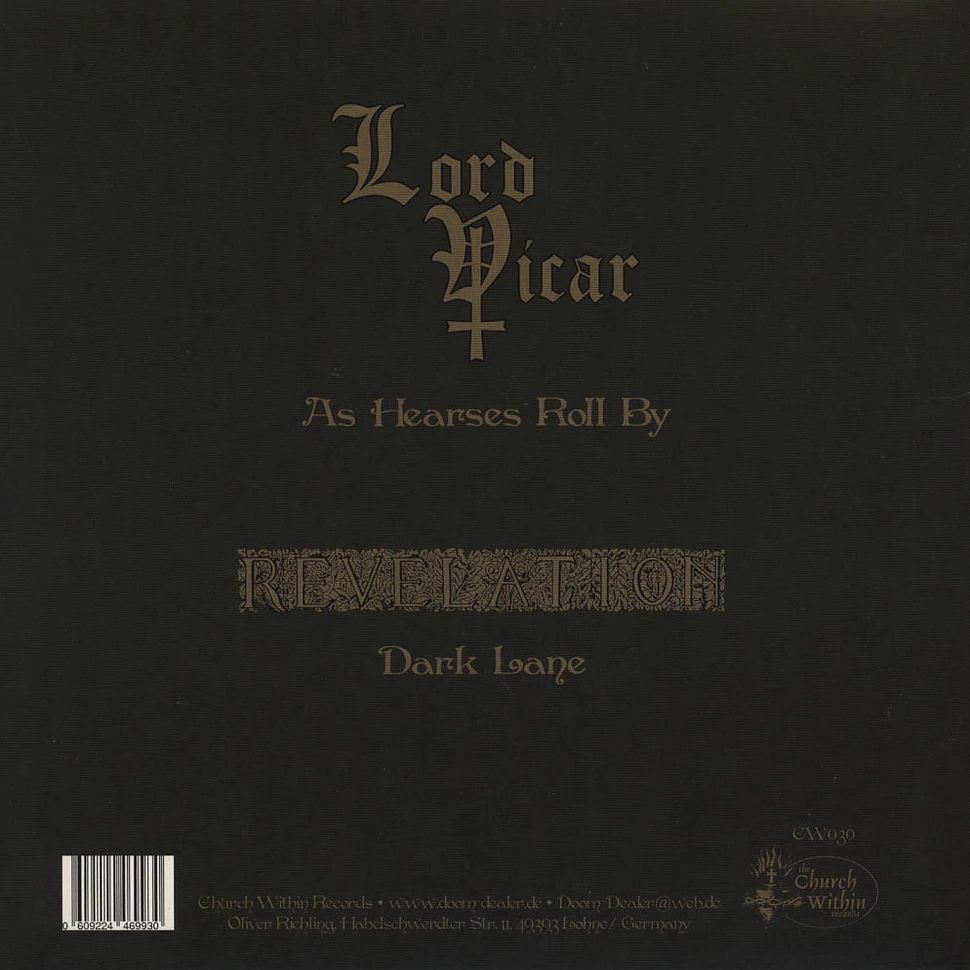 Lord Vicar / Revelation - Split 10"