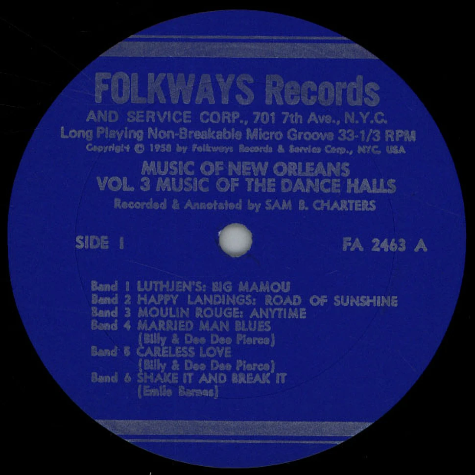 V.A. - The Music Of New Orleans Volume 3 - Music Of The Dance Halls