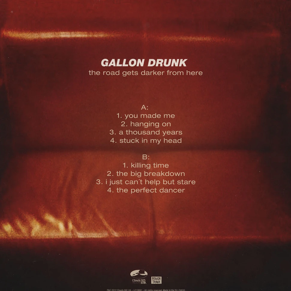 Gallon Drunk - The Road Gets Darker From Here