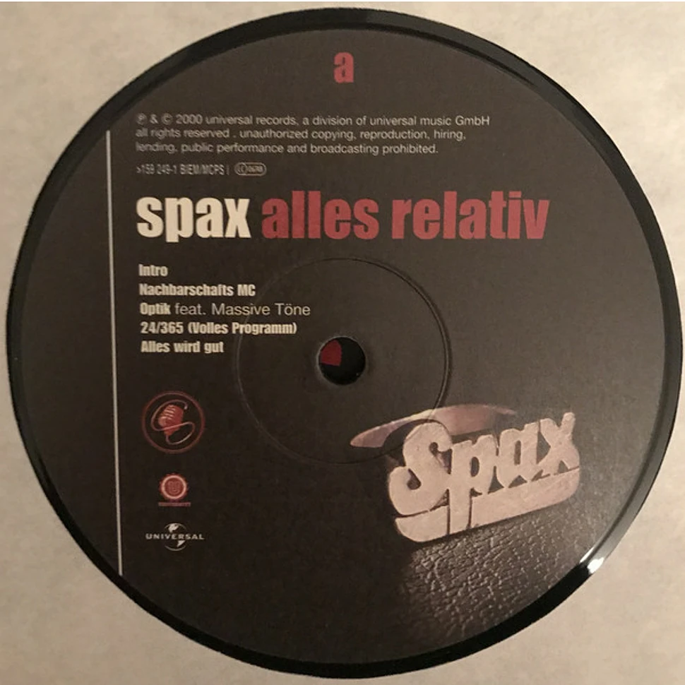 Spax - Alles Relativ