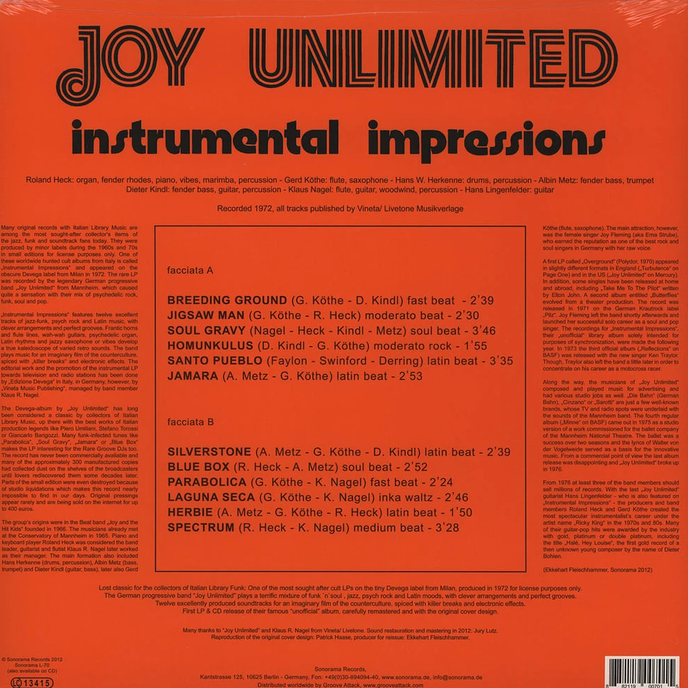 Joy Unlimited - Instrumental Impressions