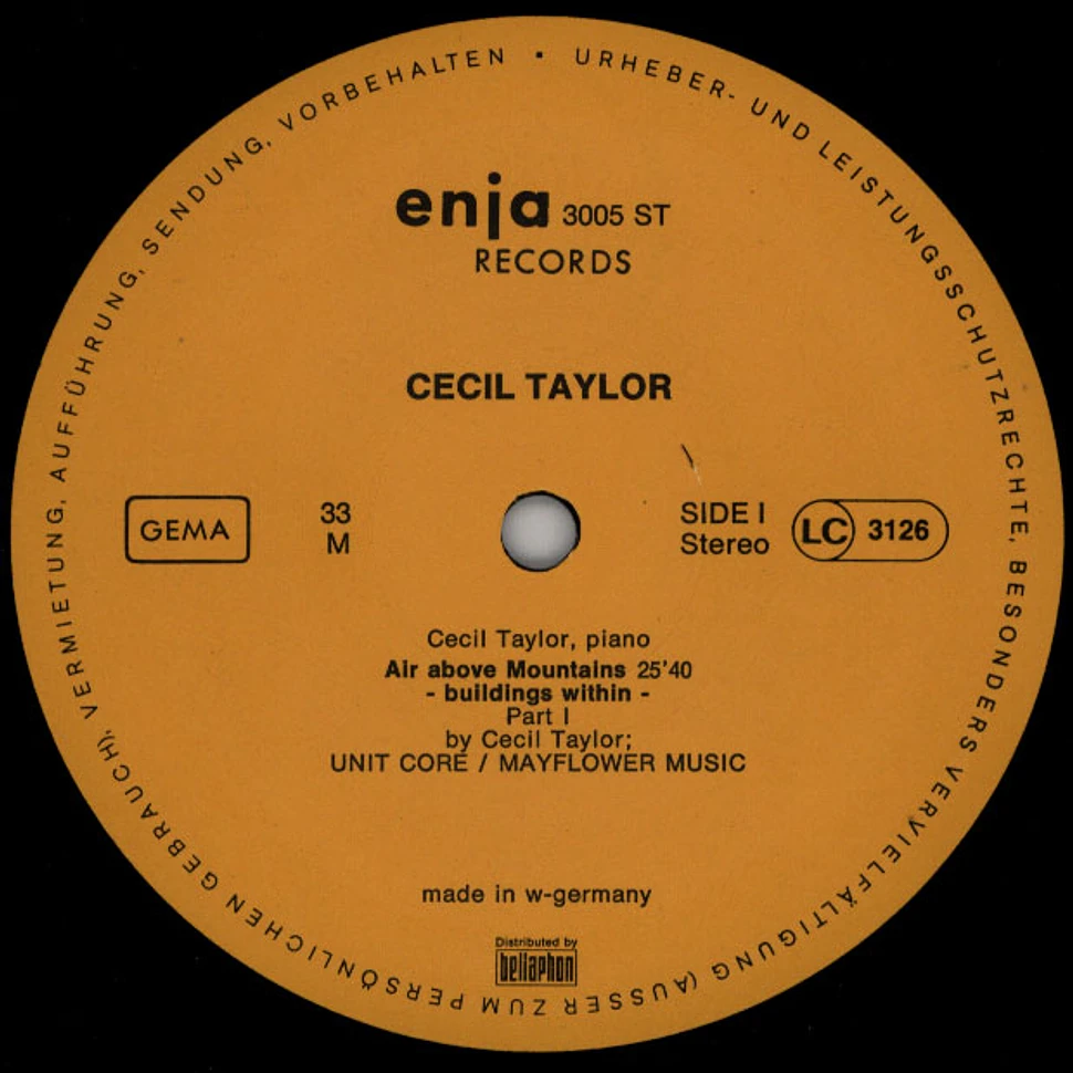 Cecil Taylor - Air Above Mountains < Buildings Within >