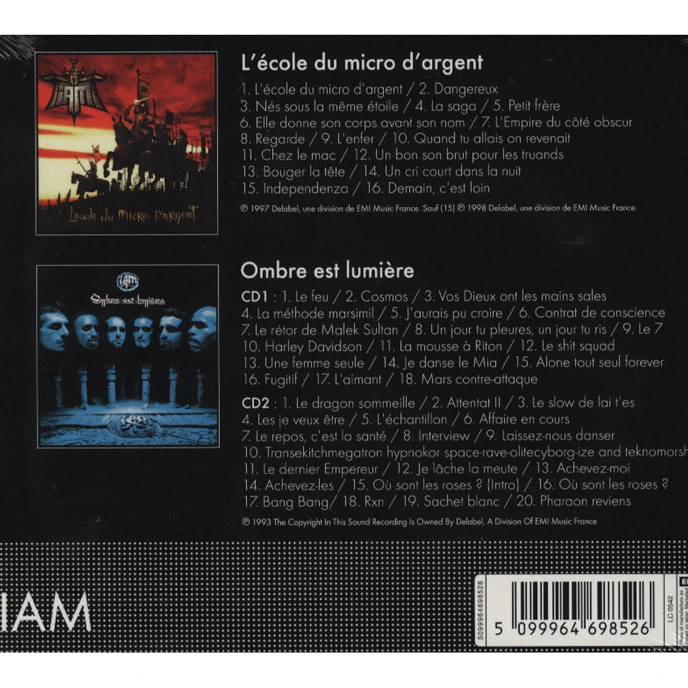 IAM - L'école du micro d'argent / Ombre est lumiére 2CD Originals Boxset