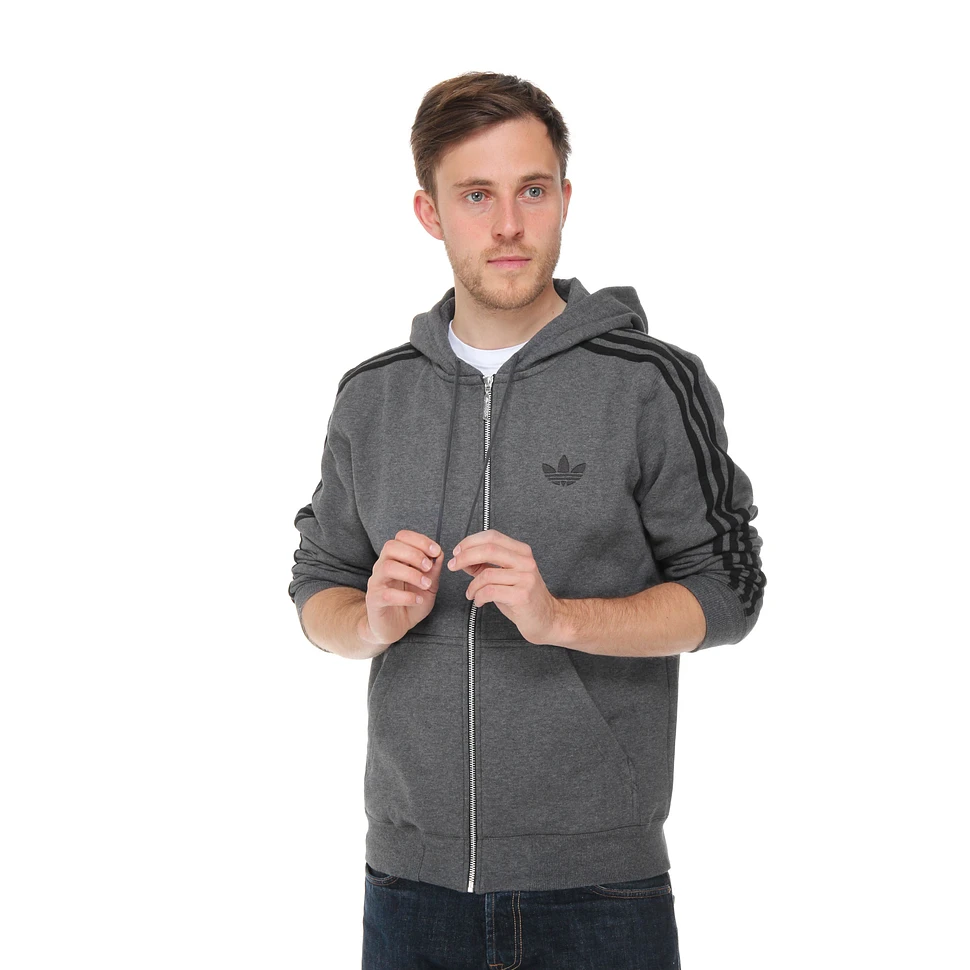 adidas - Casual Flock Zip-Up Hoodie