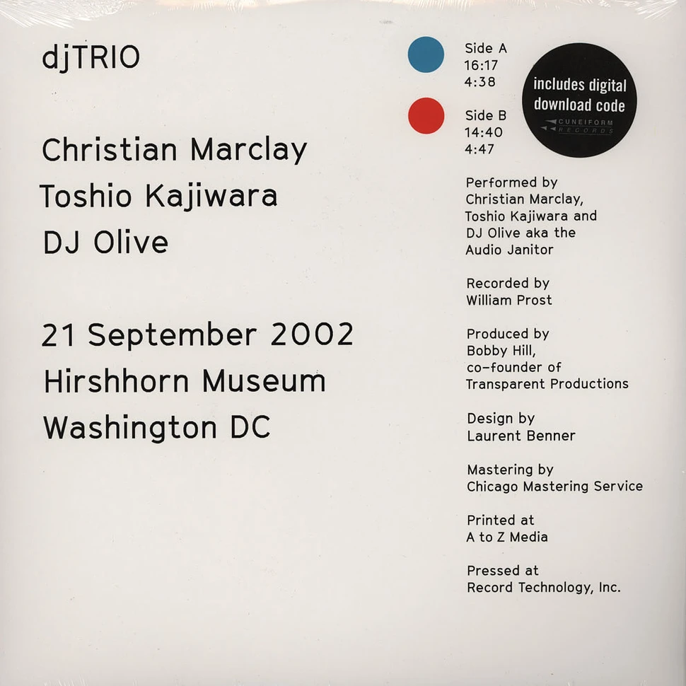 Christian Marclay, Toshio Kajiwara & DJ Olive - 37520