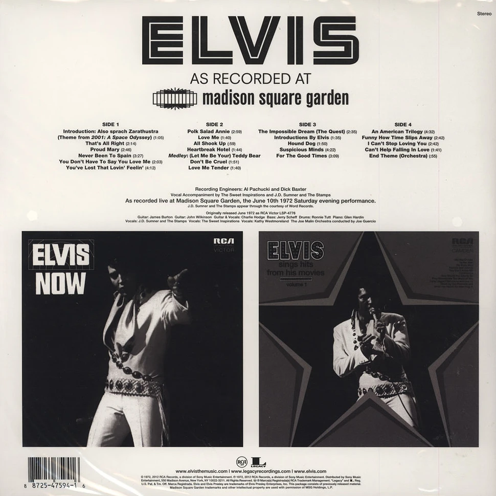 Elvis Presley - Elvis: As Recorded At Madison Square Garden