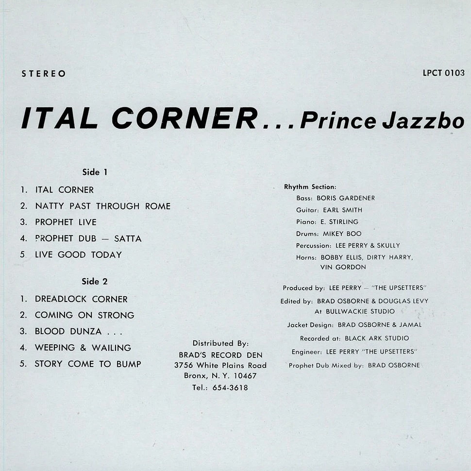 Prince Jazzbo - Ital Corner