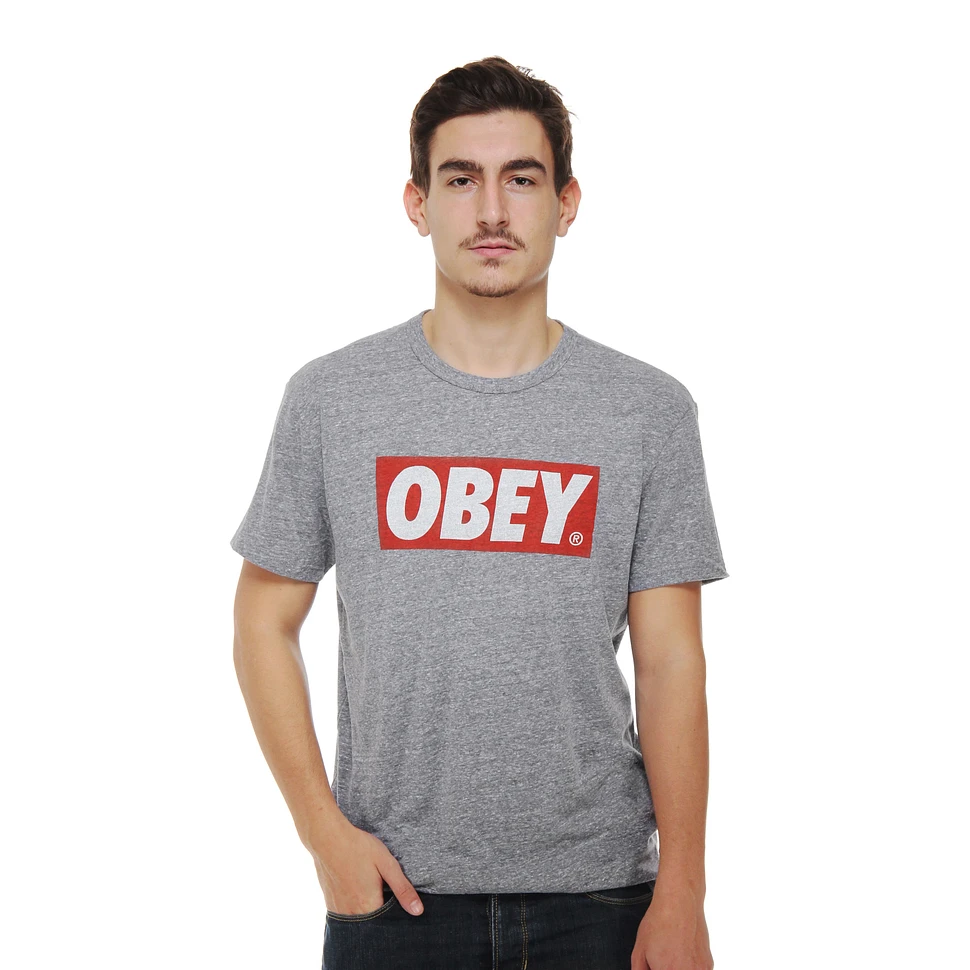 Obey - Bar Logo Triblend T-Shirt