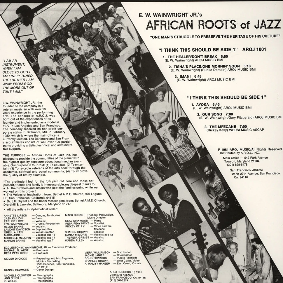 E.W. Wainwright, Jr. - African Roots Of Jazz