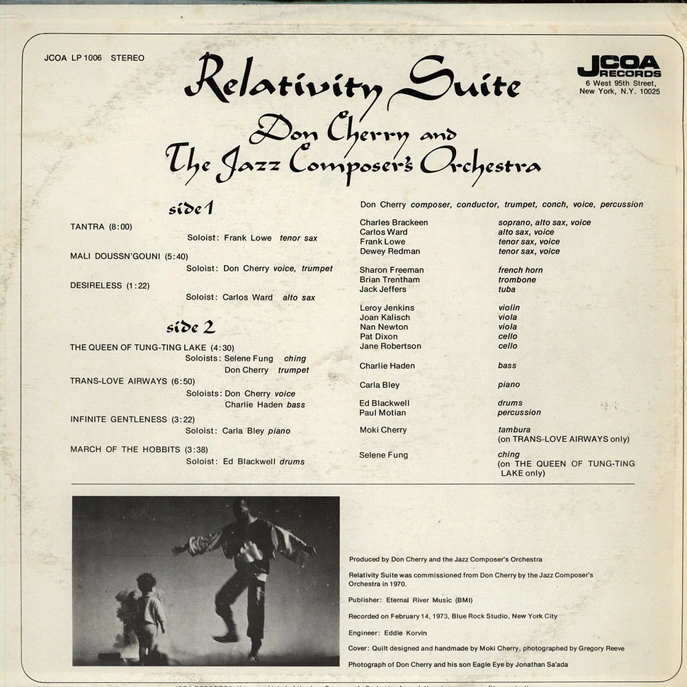 Don Cherry & The Jazz Composer's Orchestra - Relativity Suite