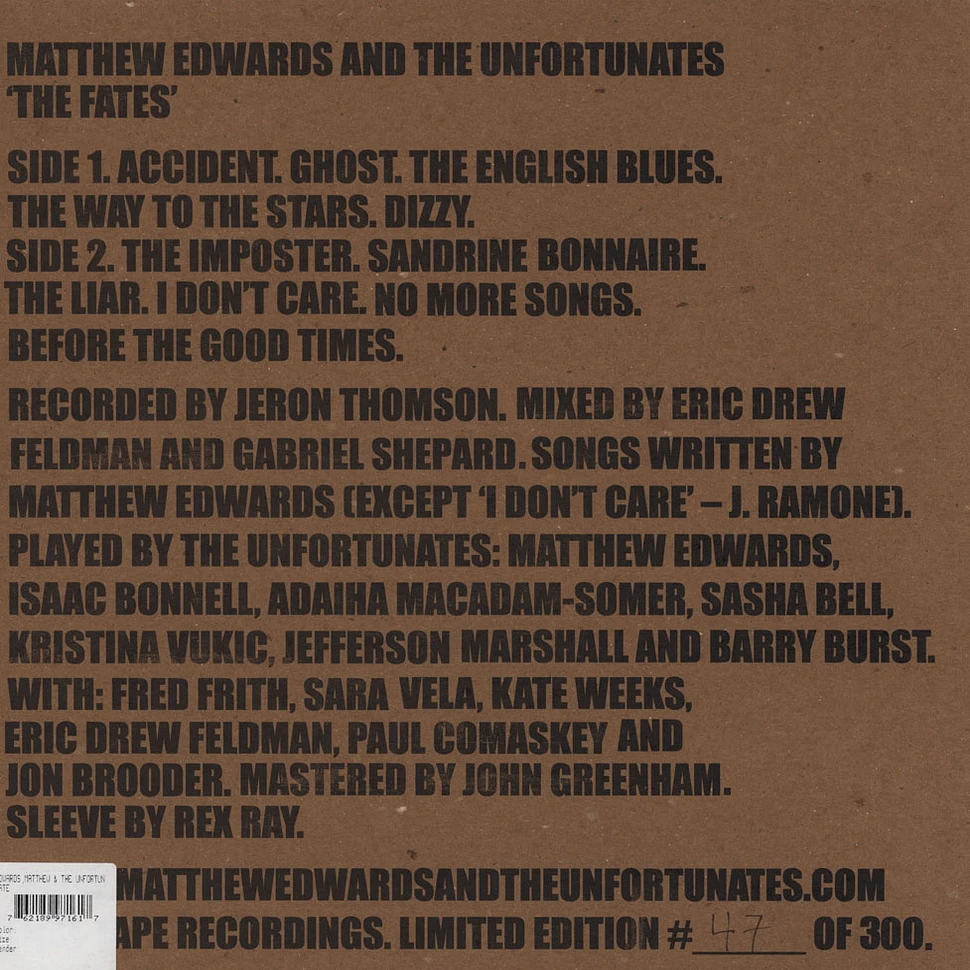 Matthew Edwards & The Unfortunates - Fate