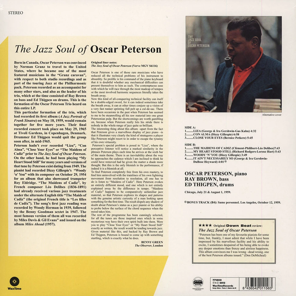 Oscar Peterson - Jazz Soul Of Oscar Peterson