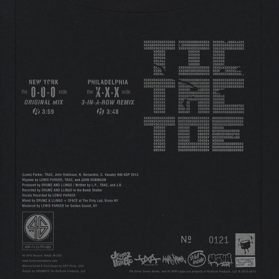 Lewis Parker, T.R.A.C. & John Robinson - Tic-Tac-Toe Black Vinyl Edition