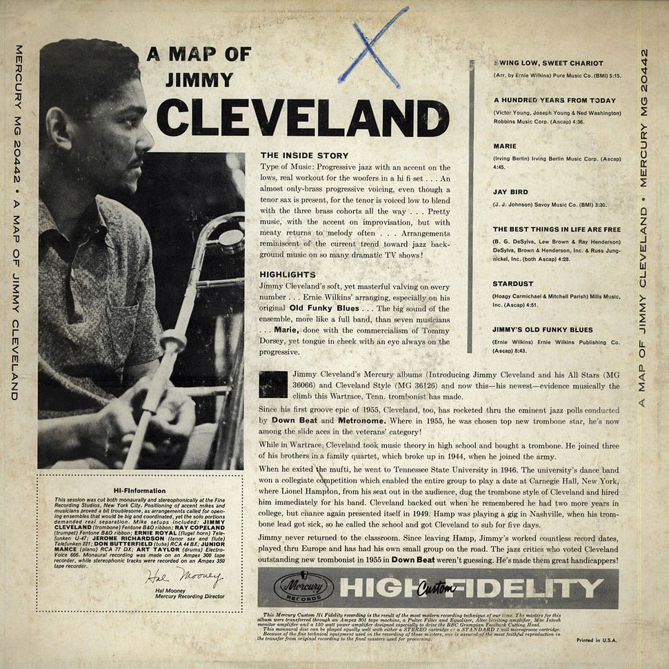 Jimmy Cleveland - A Map Of Jimmy Cleveland