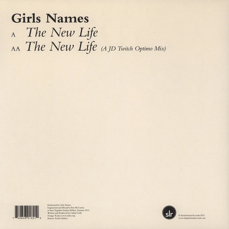 Girls Names - The New Life