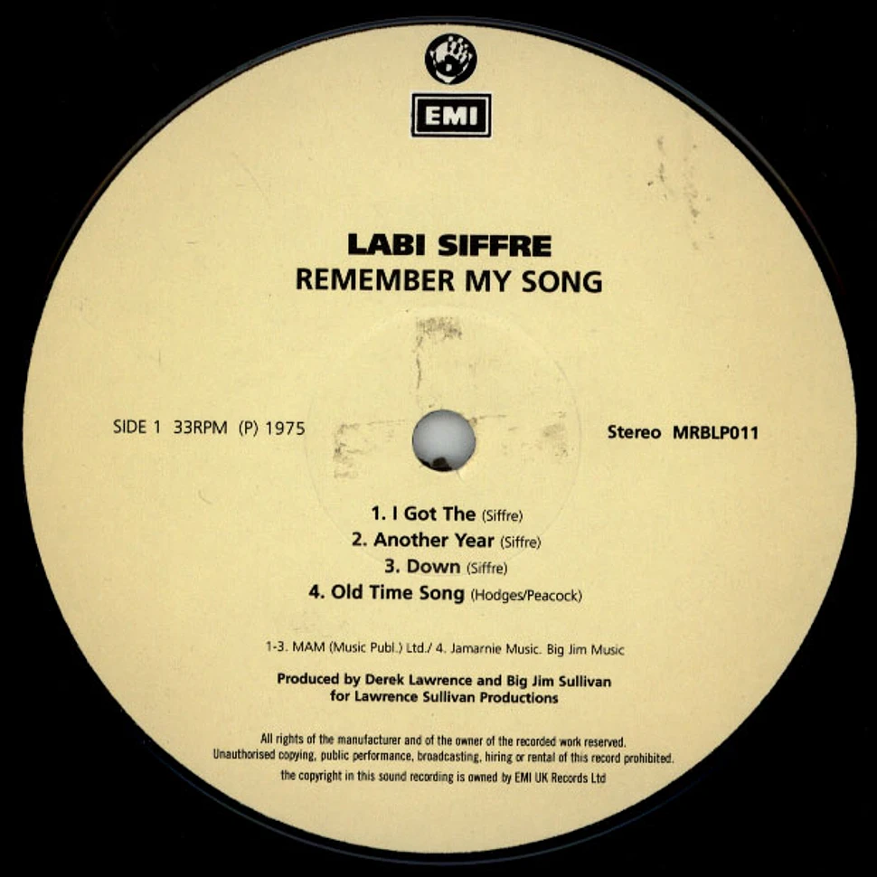 Labi Siffre - Remember my song