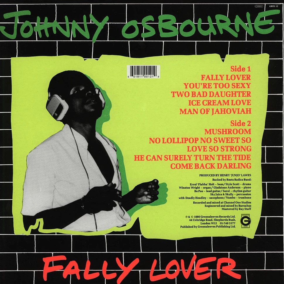 Johnny Osbourne - Fally Lover - Vinyl LP - 2012 - UK - Original | HHV