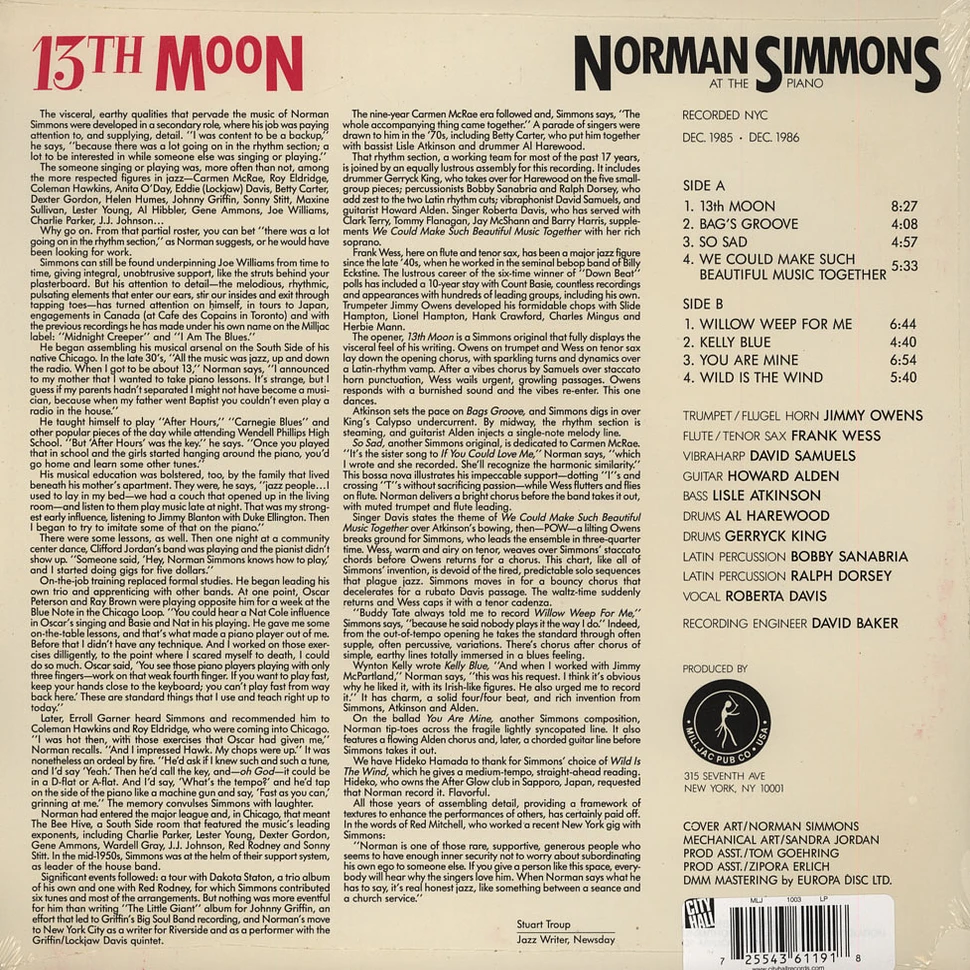 Norman Simmons - 13Th Moon