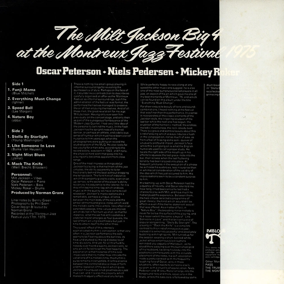 Milt Jackson - At the Montreux Jazz Festival 1975