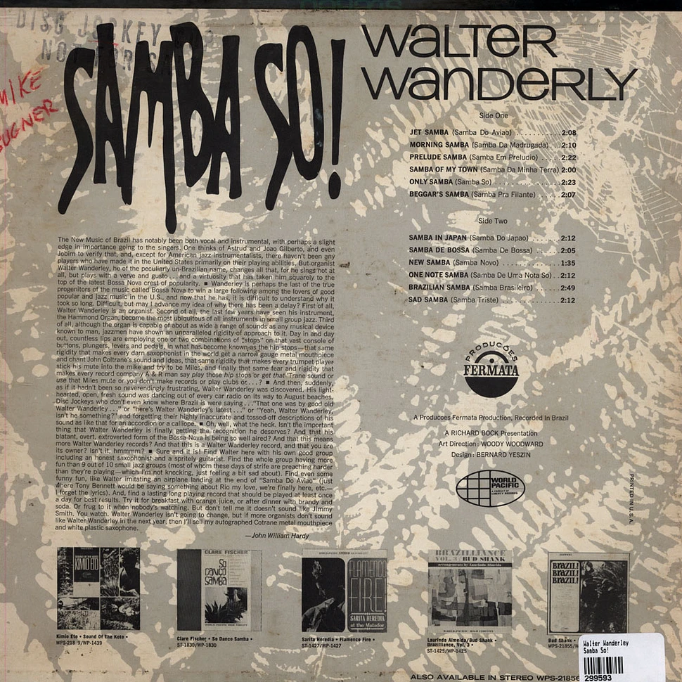 Walter Wanderley - Samba So!