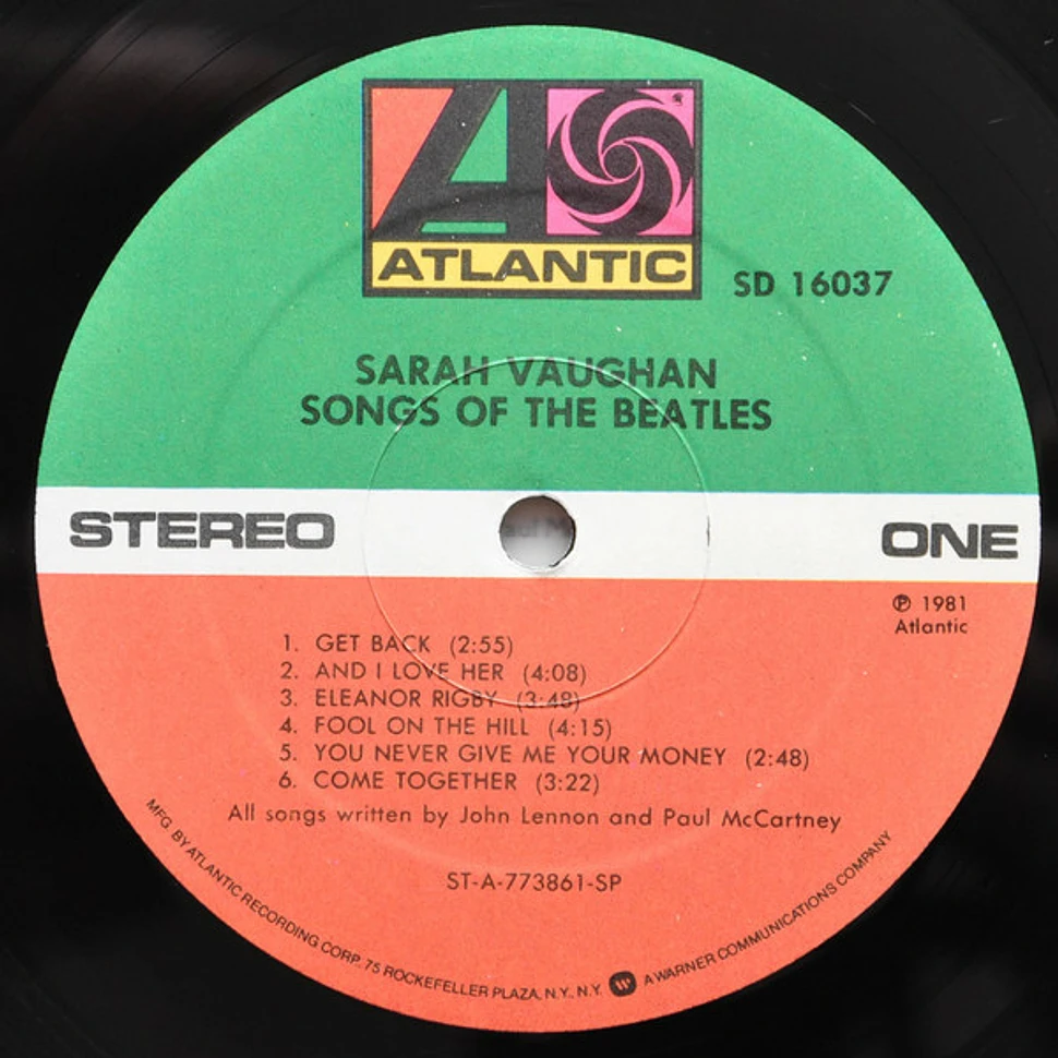 Sarah Vaughan - Songs Of The Beatles