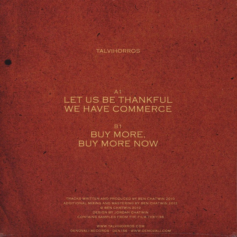 Talvihorros - Let Us Be Thankful We Have Commerce