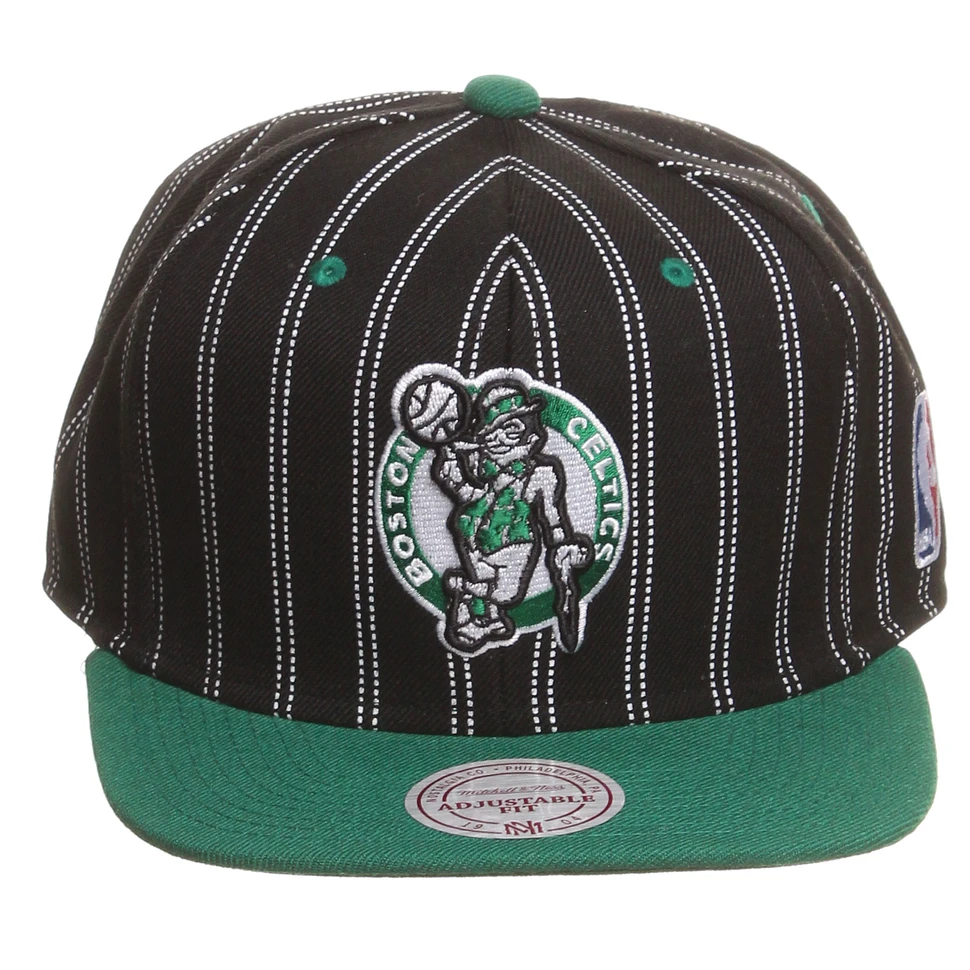 Mitchell & Ness - Boston Celtics NBA Double Pinstripe Snapback Cap