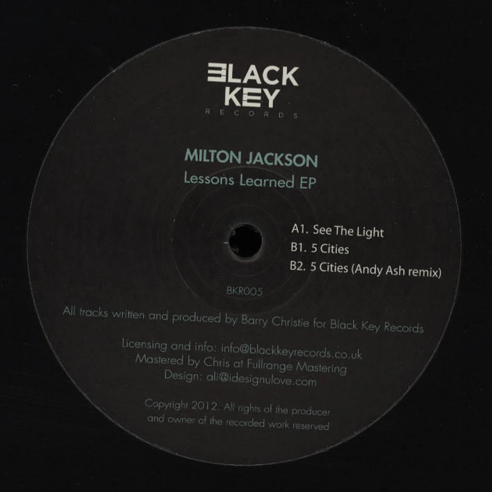 Milton Jackson - Lessons Learned EP