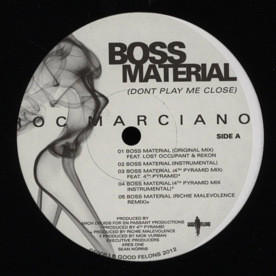 Roc Marciano - Boss Material Black Vinyl Edition