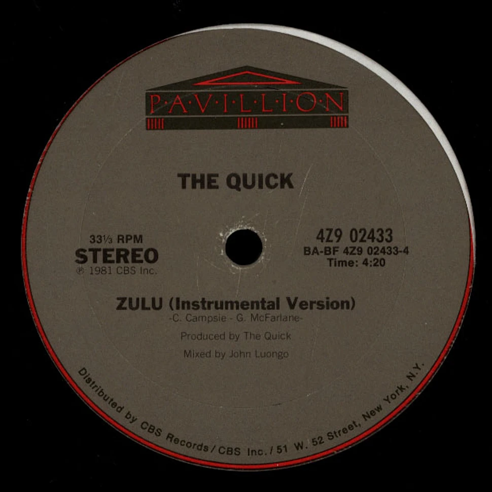 The Quick - Zulu