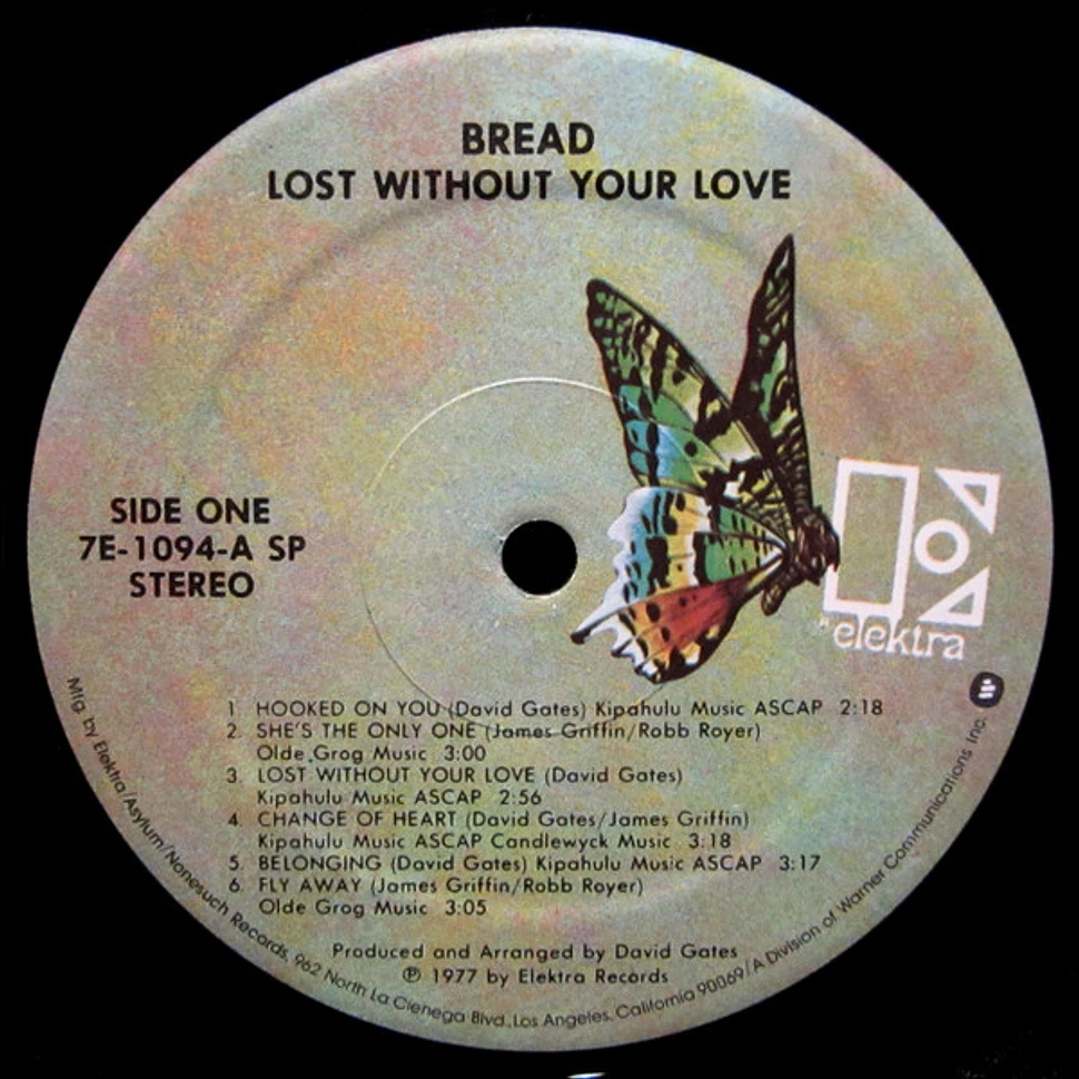 Bread - Lost Without Your Love