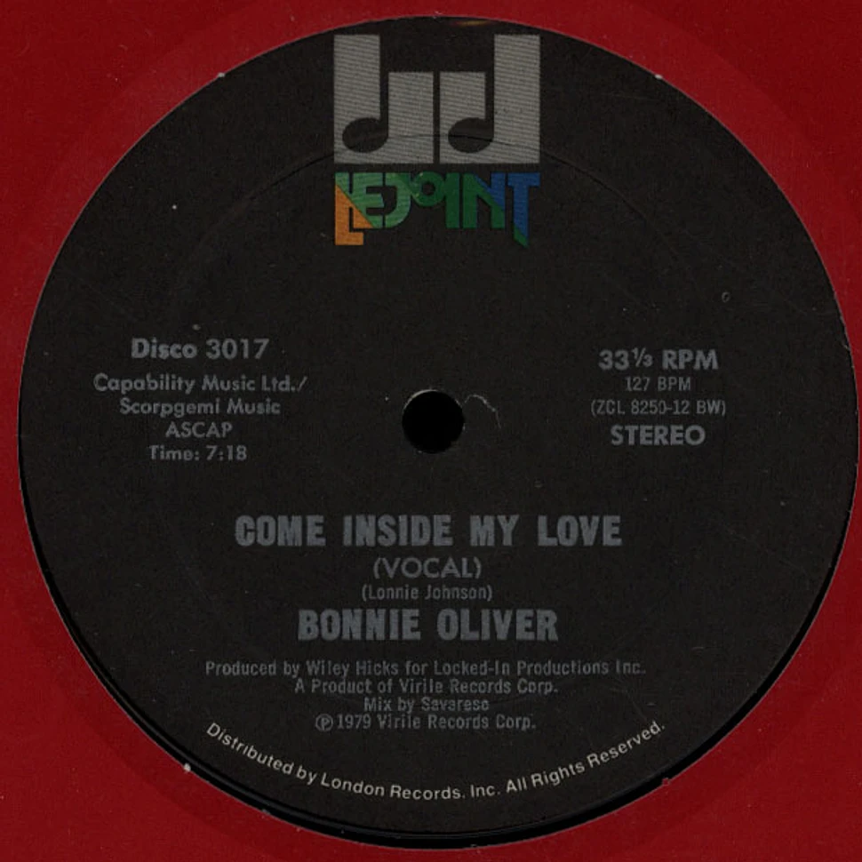 Bonnie Oliver - Come Inside My Love