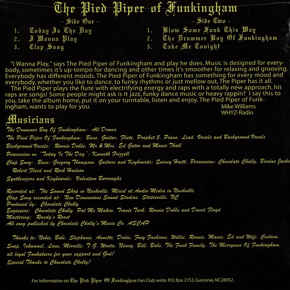 The Pied Piper of Funkingham - The Pied Piper of Funkingham