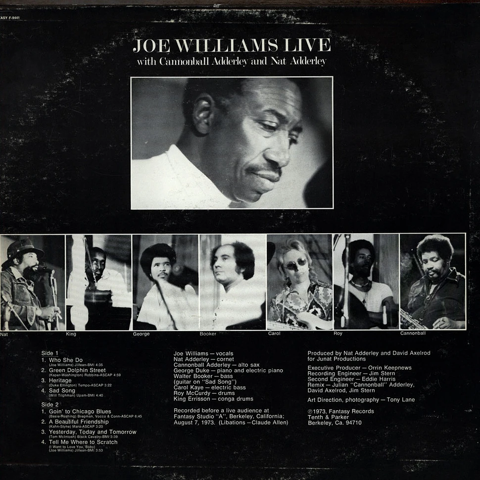 Joe Williams - Joe Williams Live