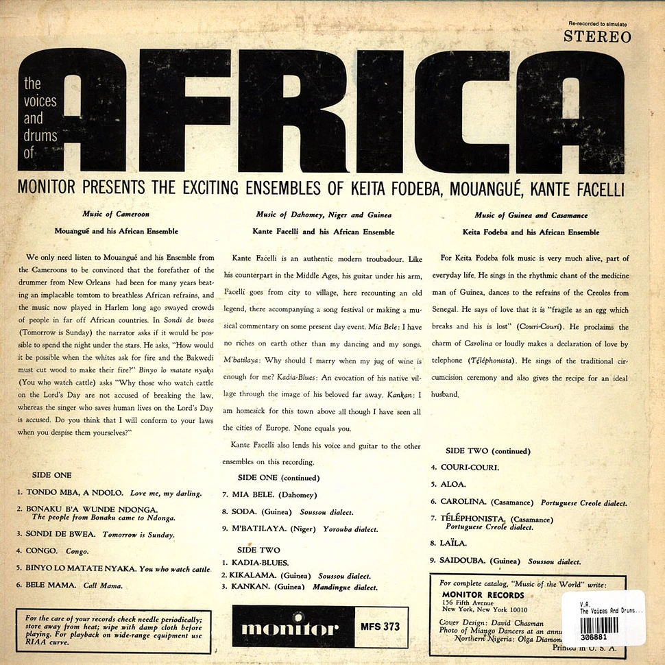 V.A. - The Voices And Drums Of Africa