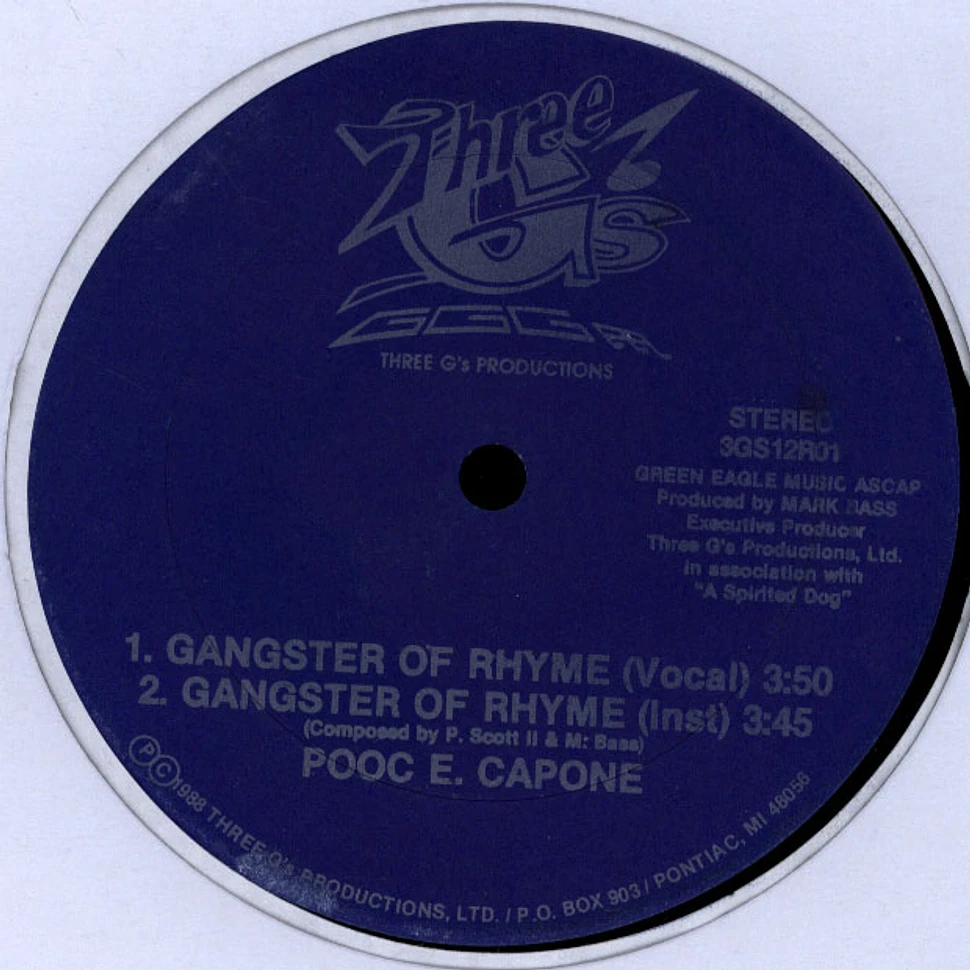 Pooc E. Capone - Gangster Of Rhyme