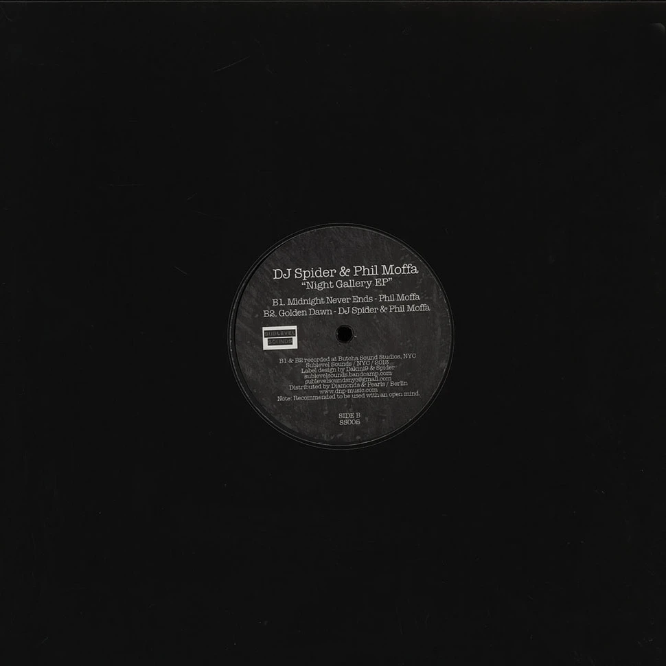 DJ Spider & Phil Moffa - Night Gallery EP