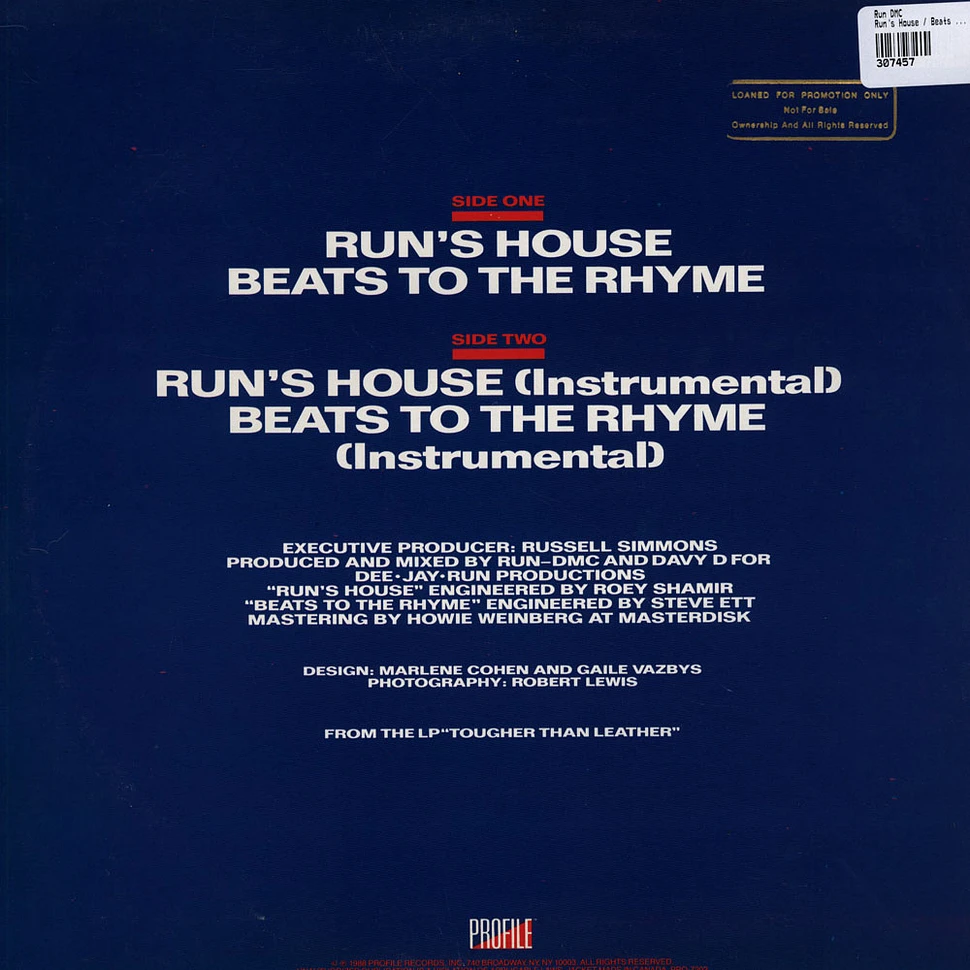 Run DMC - Run's House / Beats To The Rhyme