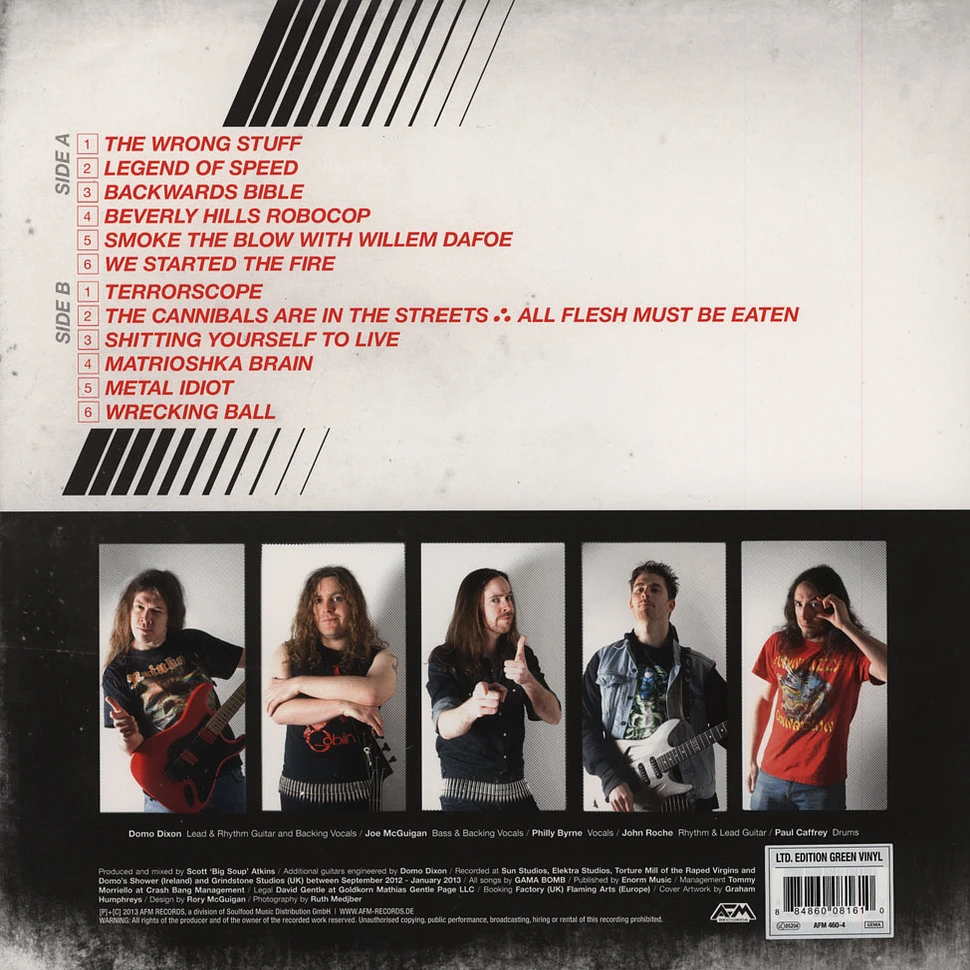 Gama Bomb - The Terror Tapes Green Vinyl Edition