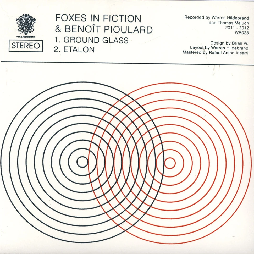 Foxes In Fiction + Benoît Pioulard - Ground Glass