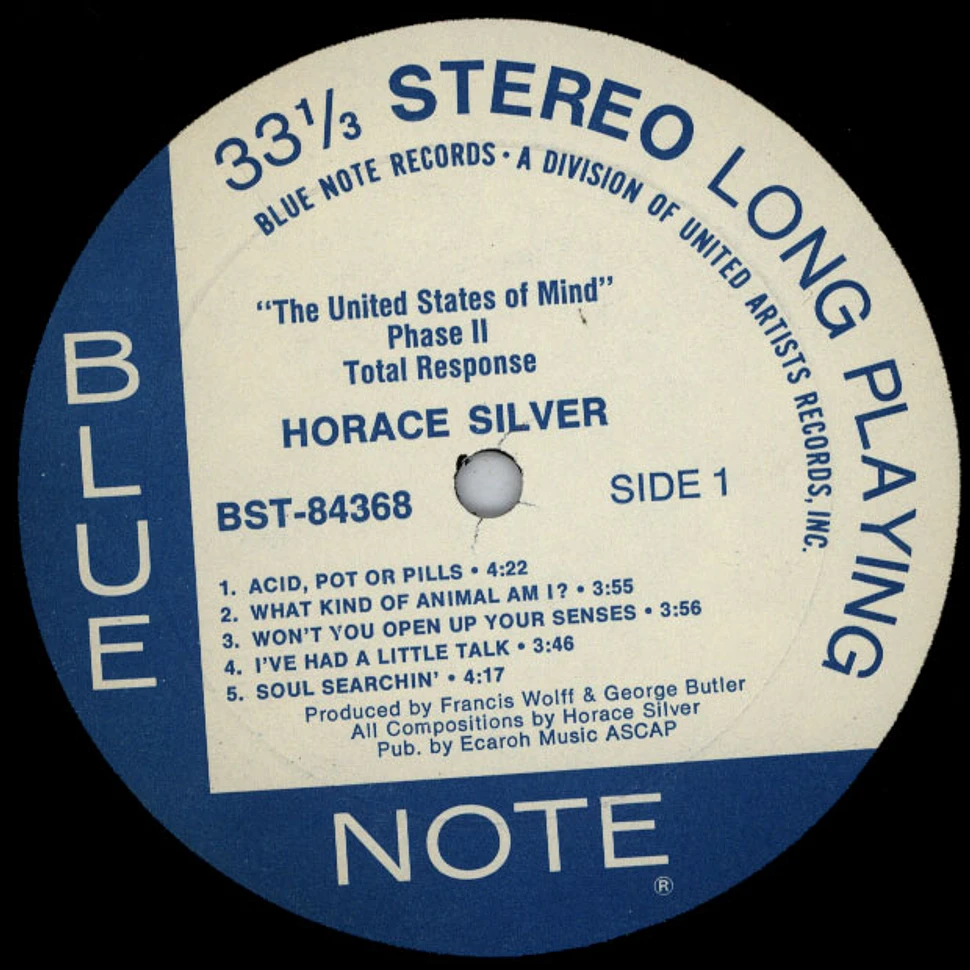 The Horace Silver Quintet / The Horace Silver Sextet - Total Response (The United States Of Mind / Phase 2)