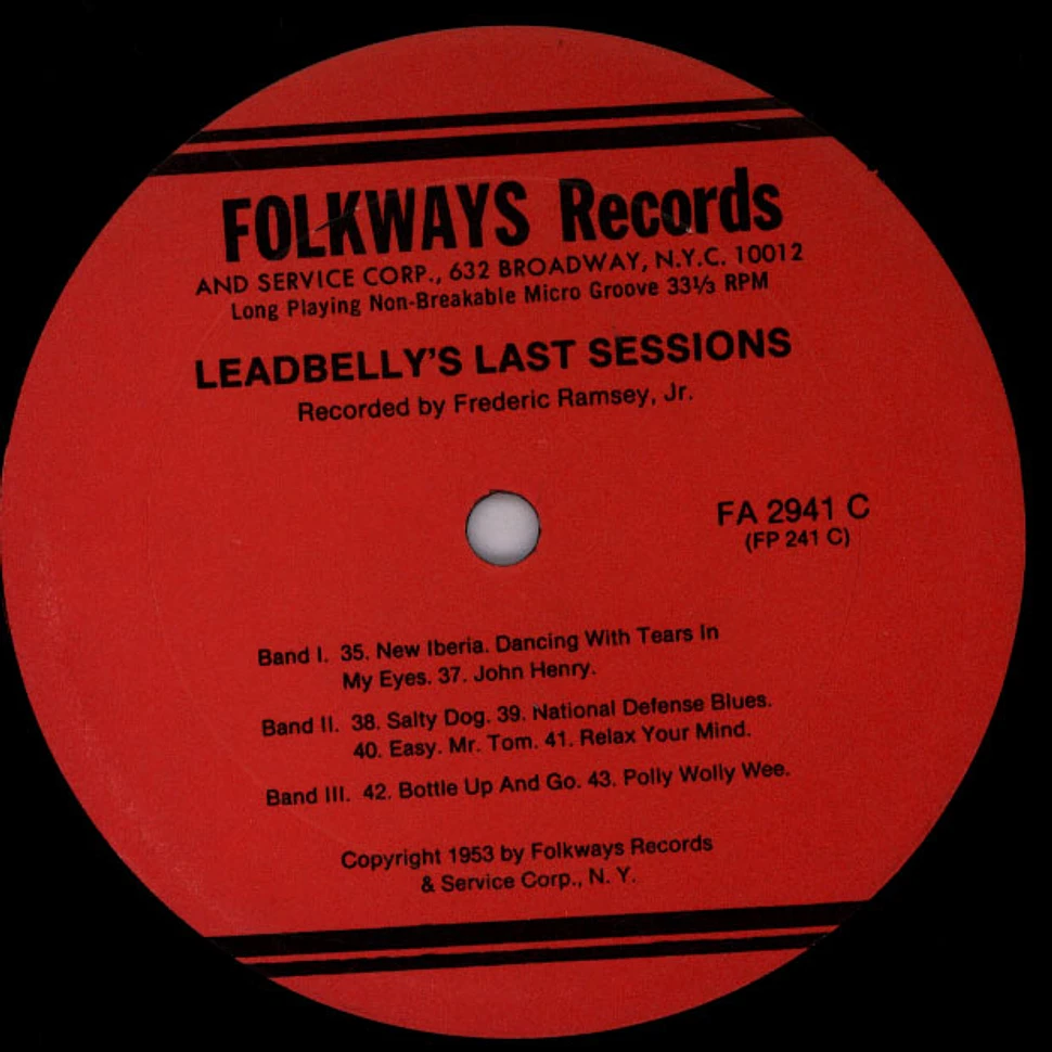 Leadbelly - Leadbelly's Last Sessions Part Two