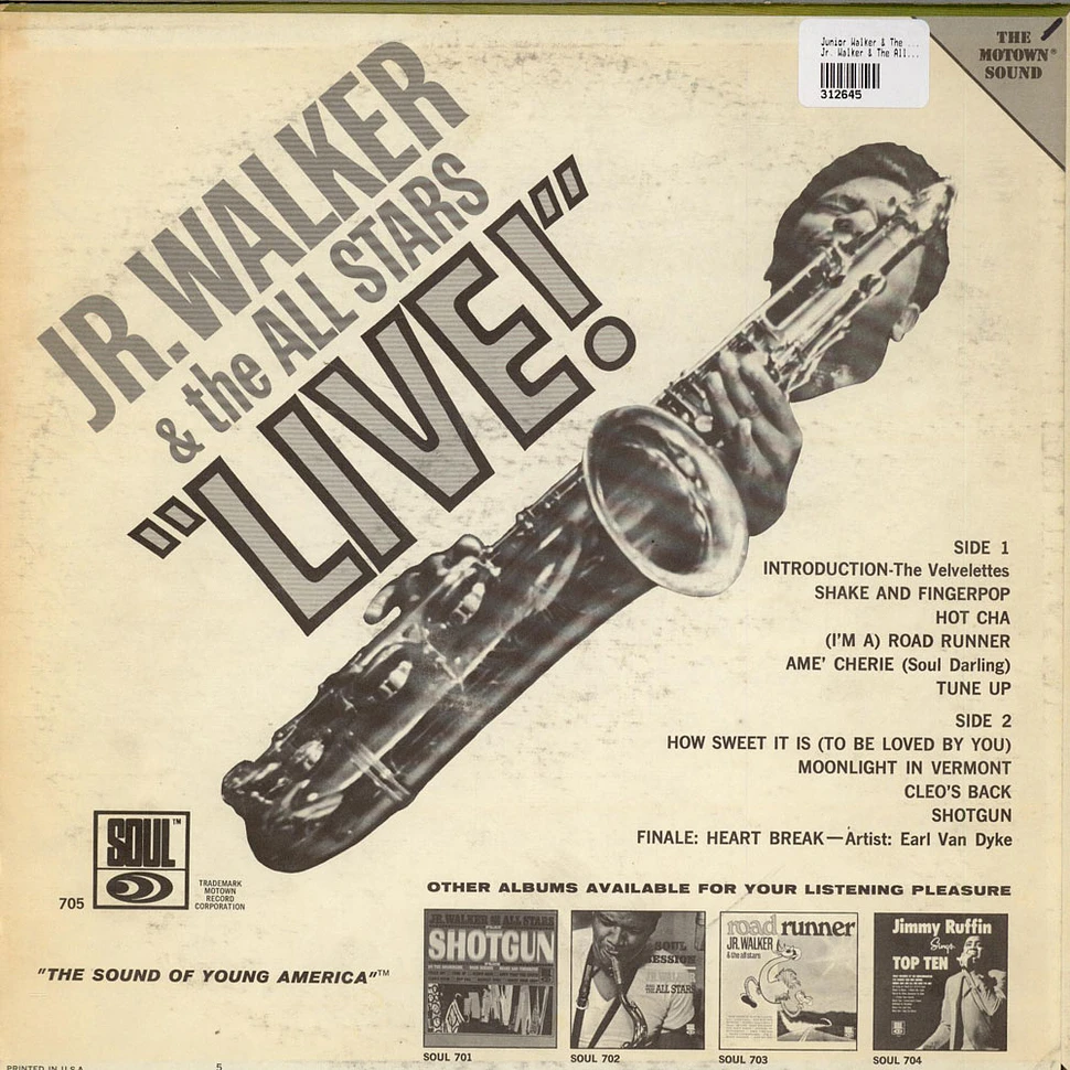 Junior Walker & The All Stars - Jr. Walker & The All Stars "Live"