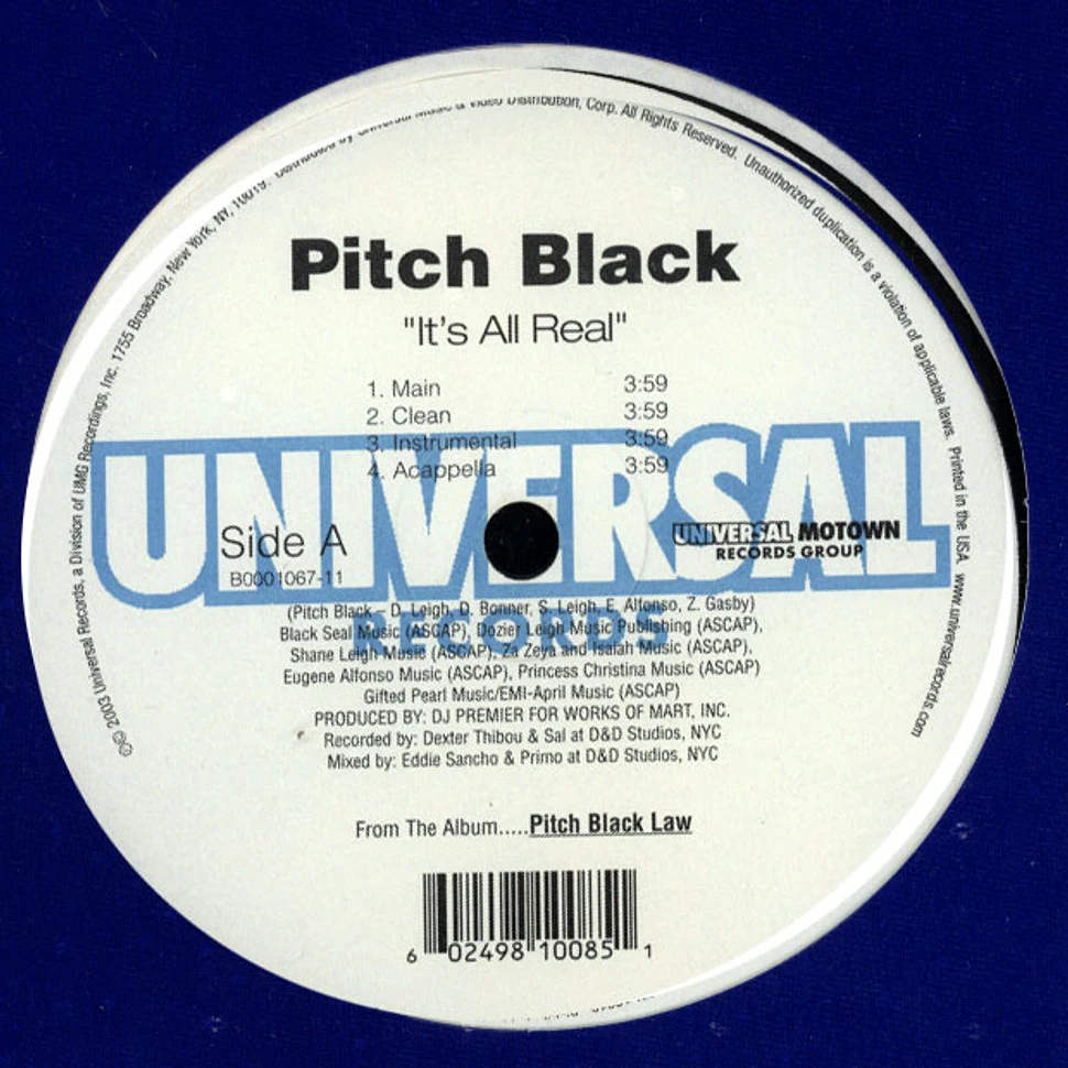 Pitch Black - It's All Real / Shake That