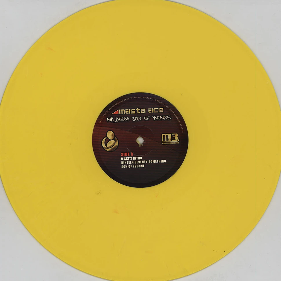 MA DOOM (Masta Ace & MF Doom) - Son Of Yvonne Yellow Vinyl Edition