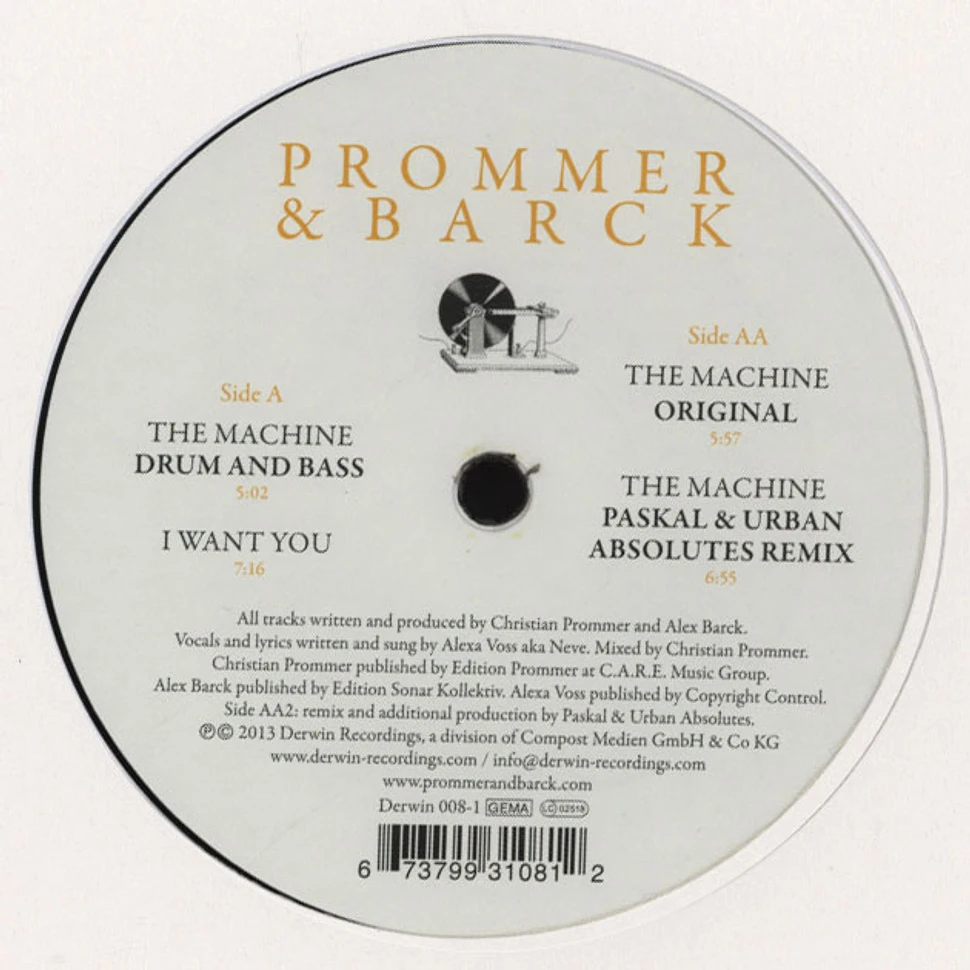 Prommer & Barck - The Machine EP